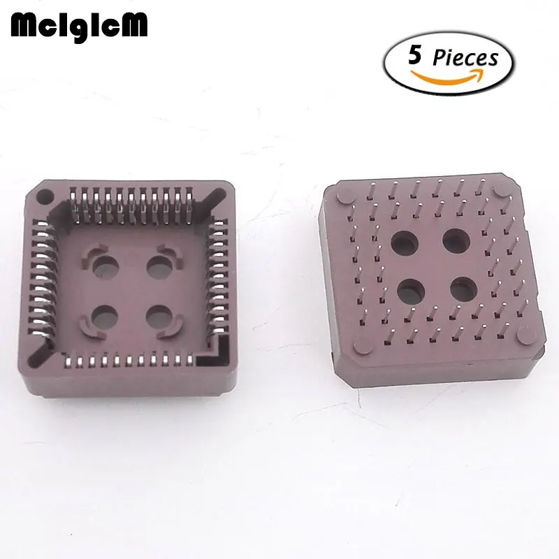 MCIGICM 5pcs PLCC44 DIP IC Sockets Adaptor Solder Type IC Connectorin
