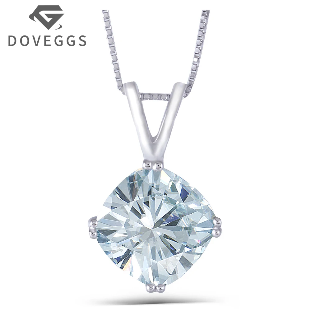 moissanite pendant- silver necklace (1)
