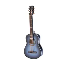 10 см синий мини классический гитара музыкальный инструмент модель украшения Mininature деревянный Guitarra Коллекция с подставкой + чехол