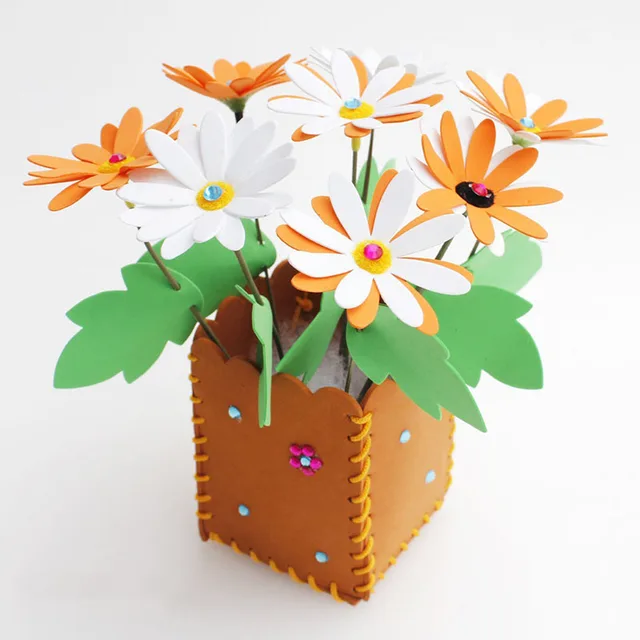 Buy Colorful DIY Handwork Flowerpot Puzzle Kids
