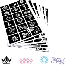 Glitter Tattoo-Stencil Scorpion Spider Mixed-Designs for Woman Bow 136pcs/Lot Cartoon-Bear