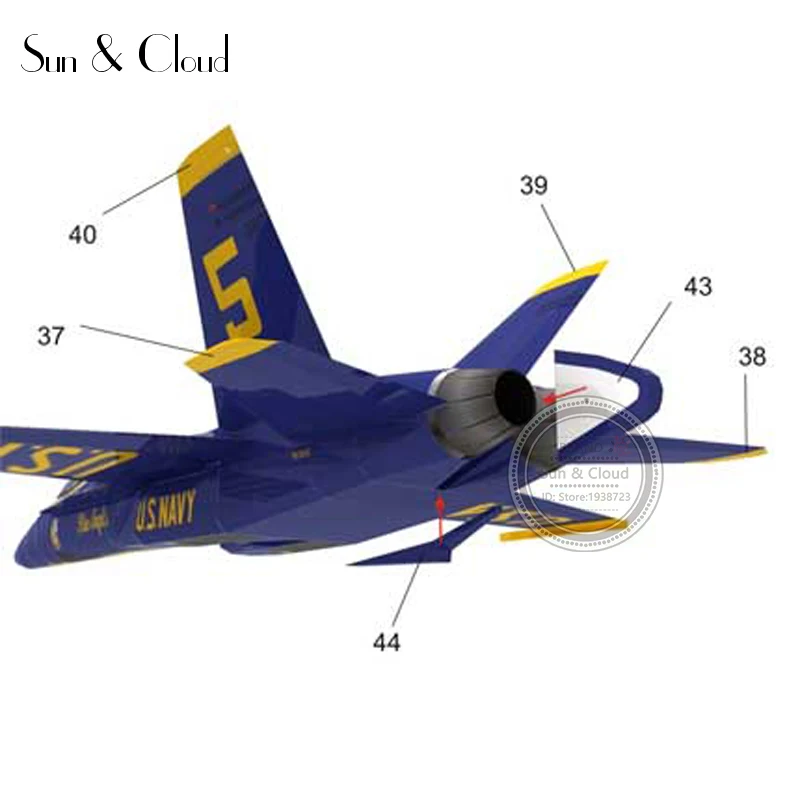 1:48 3D Макдоннелл Дуглас F/A-18 Hornet истребитель самолет Бумажная модель сборная ручная работа игра-головоломка DIY детская игрушка