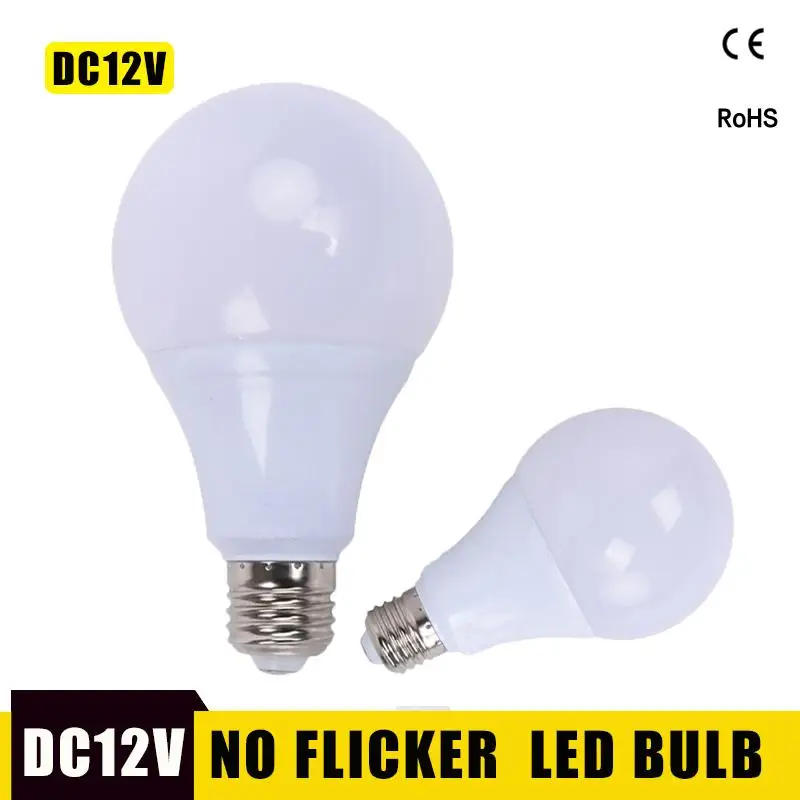 E27 Led Bulb Lamp 3W 5W 7W 9W 12W 15W DC12V LED Lampada Ampoule Bombilla High Brightness LED Light SMD2835 Outdoor Lighting