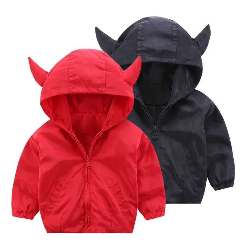 Solid Spring Kids Jacket Baby Boys Outerwear Coats Long Sleeve Toddler