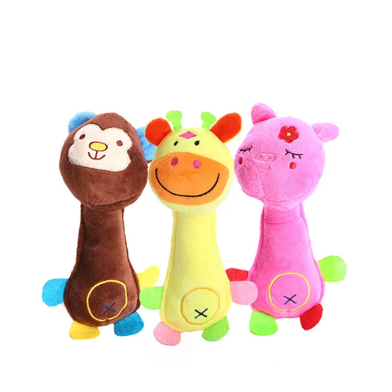 Cute Cartoon 봉 제 원숭이/사슴/돼지 Pet 개 Toys 기계를 동물 음식을 Pets 씹는 인터랙티브 Toy Training Pet 개 용품