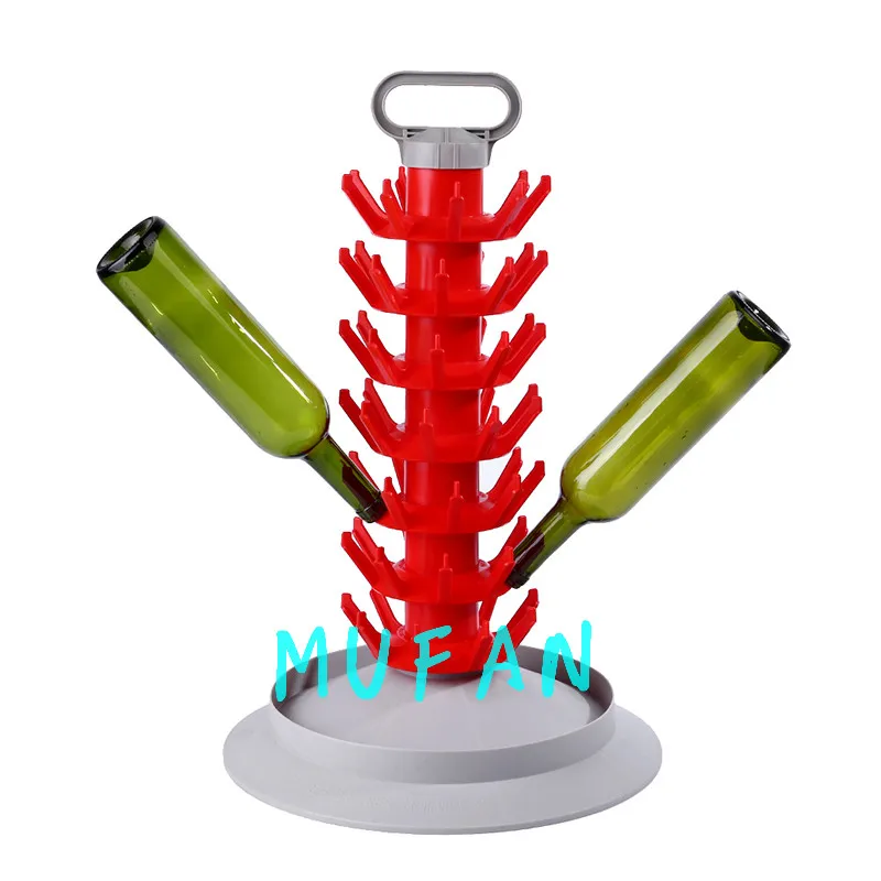27/45/81 bottle Tree Drainer Drying Rack For Beer tower Wine Bottles