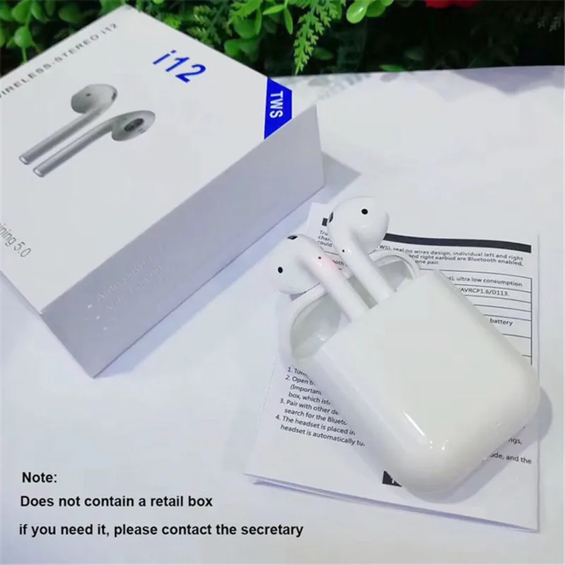 

PYMH 2019 i12 TWS i10 Bluetooth Earphone Wireless earphones Touch control Headset 3D Stereo Earbuds Charging Case i 10 i 12 tws