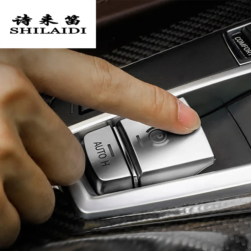 

Car Styling AUTO H Button Sticker for BMW 5/6/7 Series X3 X4 X5 X6 Electronic Handbrake f25 f26 F10 F18 f15 Interior Accessories