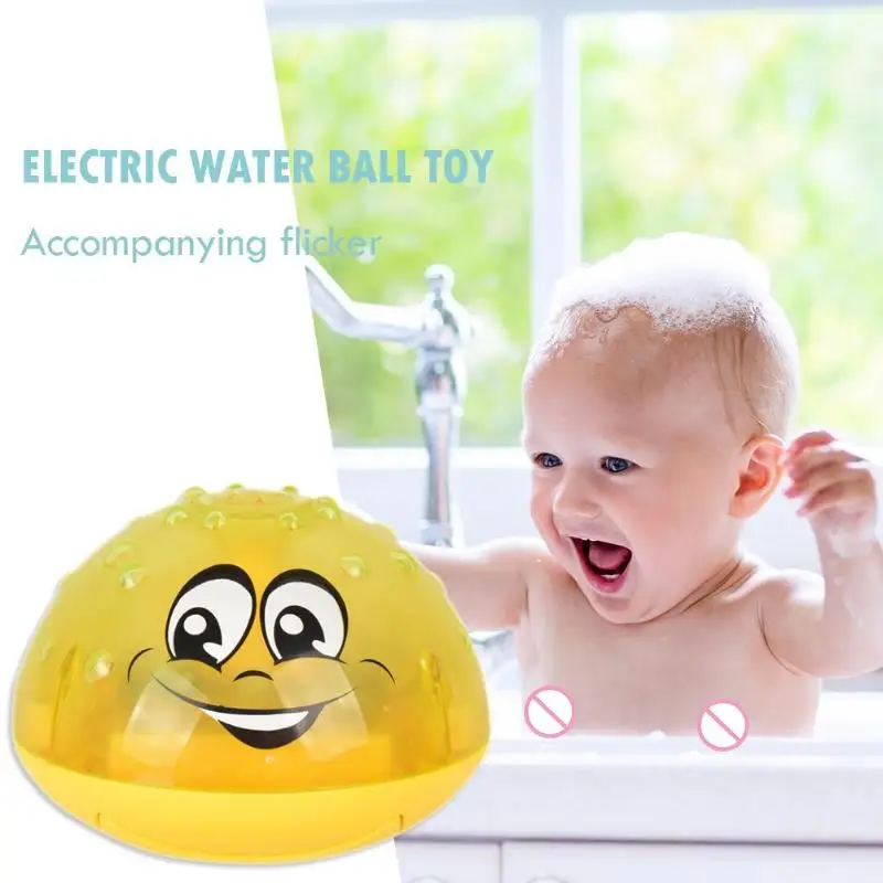 

Baby Bath Toy Electric Induction Sprinkler Luminous Water Ball Shower Toys Sprinkle Water Automatically With Flashing Lights