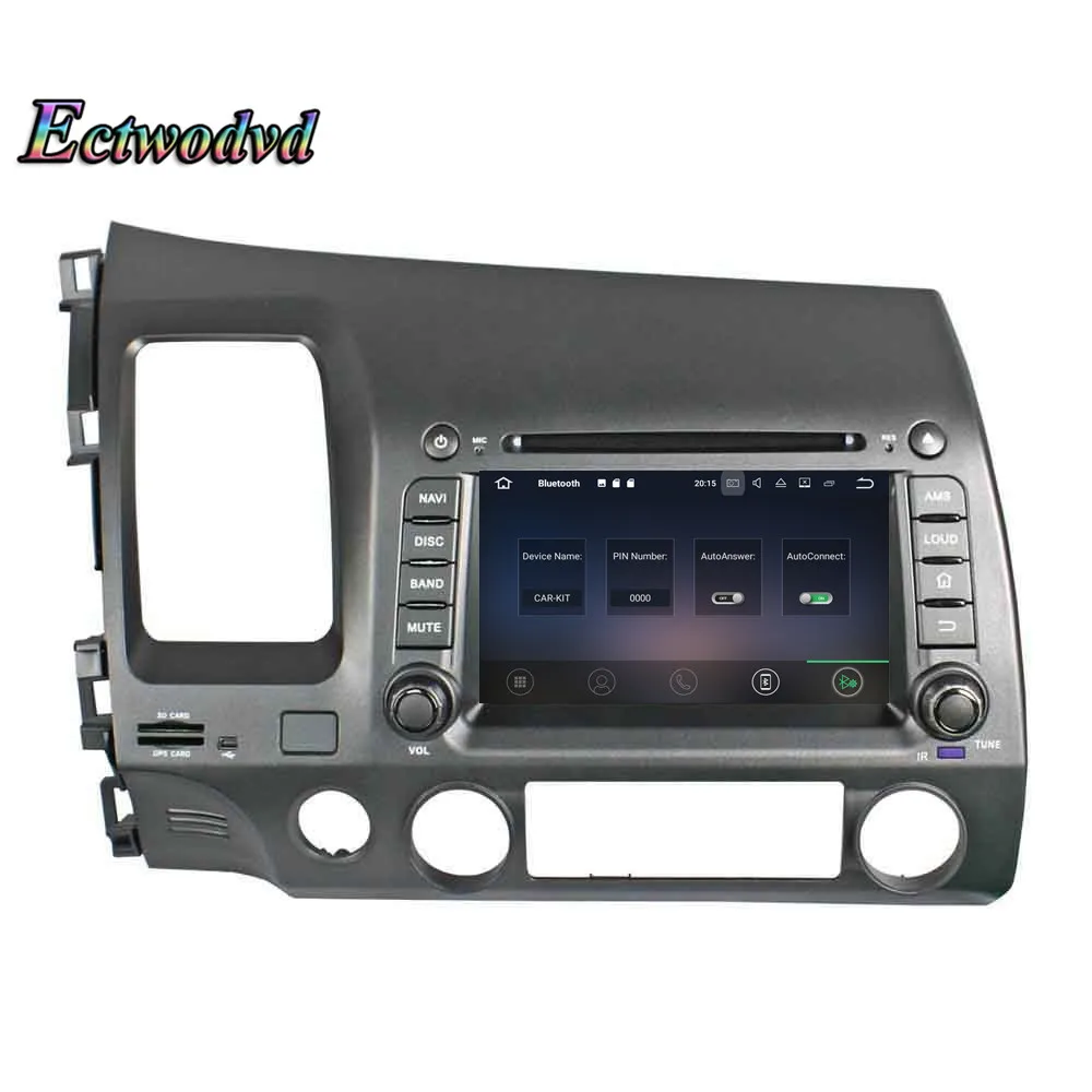 Best Ectwodvd Octa Core 4G RAM 64G ROM Android 9.0 Car Multimedia DVD Player GPS HeadUnit for Honda CIVIC 2006 2007 2008-2011 20
