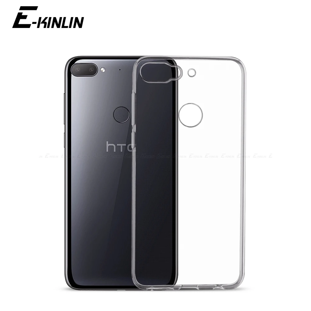 Ультратонкий Прозрачный мягкий защитный чехол из ТПУ для HTC Desire 20 Pro 19s 19 12 12s Plus 10 Evo