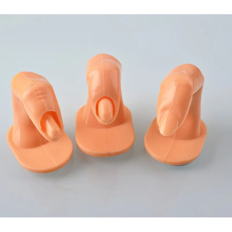 

Professional Nail Art Training Practicing Display False Tips Finger Fake Hand Acrylic UV Gel Manicure Tool QRD88