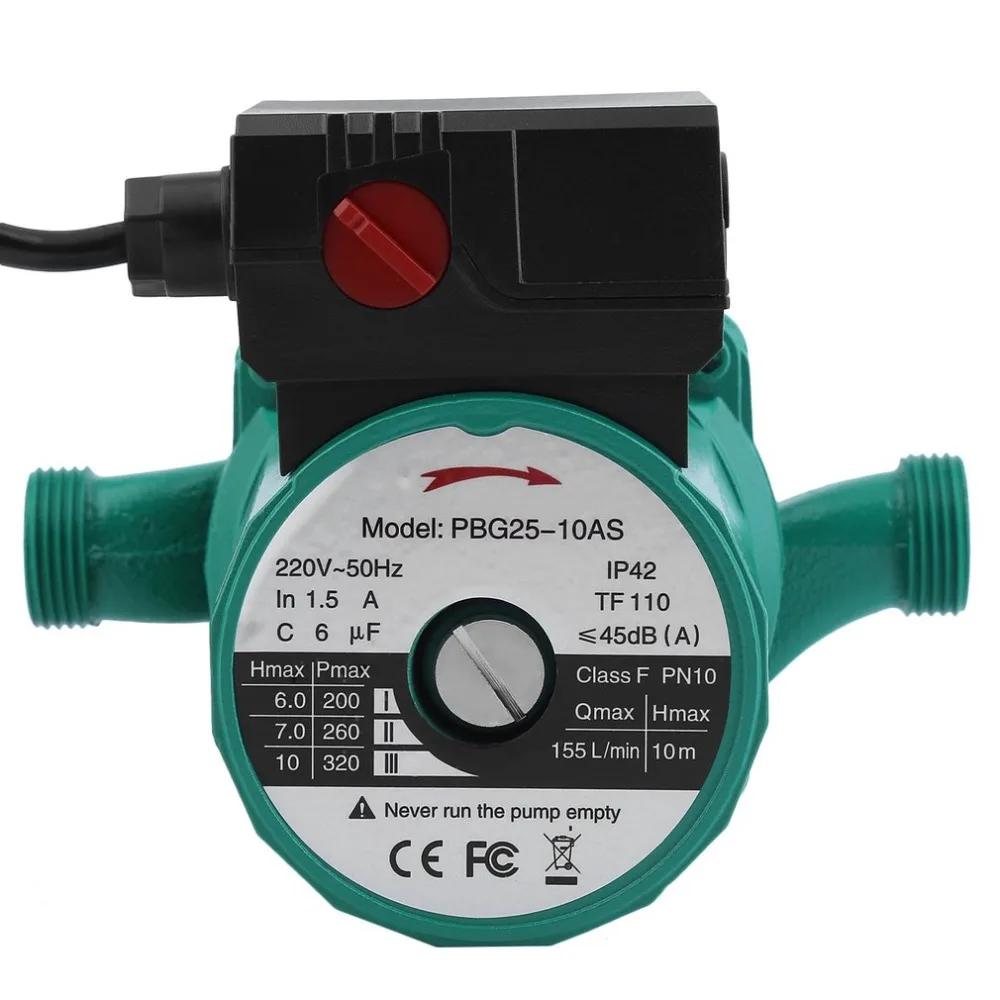 

320W 1 Inch 10 Meter Water Pump Lifting Stainless Steel Blade Water Heating Circulating Pump Circulation Booster Pump EU Plug