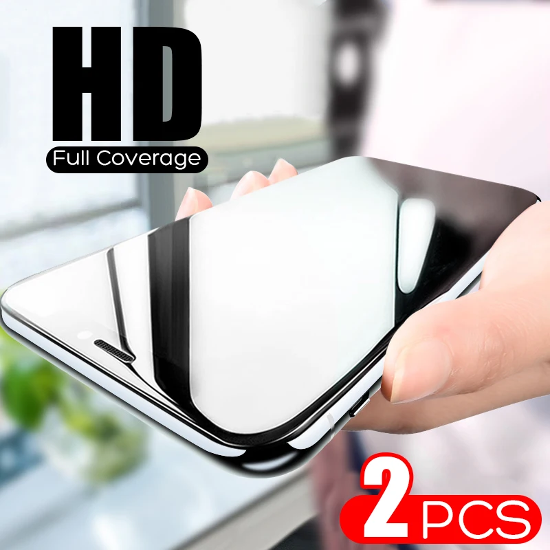 

HD Transparent Full Coverage Tempered Glass For iPhone XS MAX XR Glass Screen Protector Protective For iPhone 5 5s 6 6S 7 8 Plus