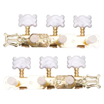 

2Pcs Classical Guitar Tuners Tuning Keys Pegs Machine Heads Steel Goden Tone New