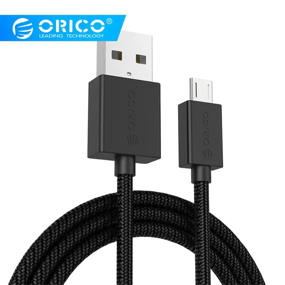 ORico Micro USB кабель для быстрой зарядки нейлоновый кабель для синхронизации данных Поддержка Max 2A зарядное устройство для samsung Redmi Huaiwei Android телефон