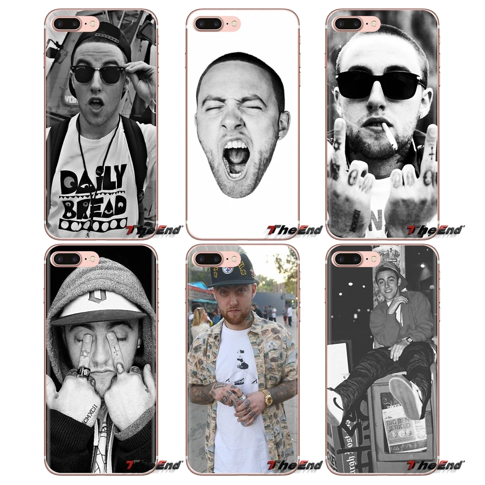 

For iPod Touch Apple iPhone 4 4S 5 5S SE 5C 6 6S 7 8 X XR XS Plus MAX Transparent Soft Cases Mac Miller Pop-rap Music Art Poster