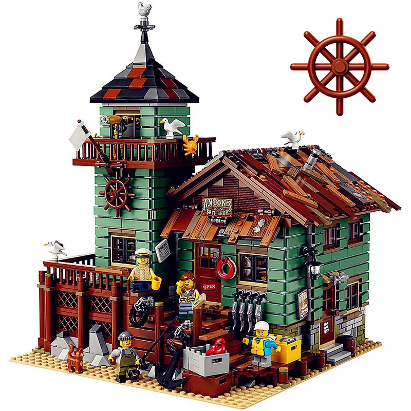 

2294pcs Diy Building Blocks MOC Movie Series The Old Fishing Store Bricks Compatible with Legoingly Toys for Children Kids Gift