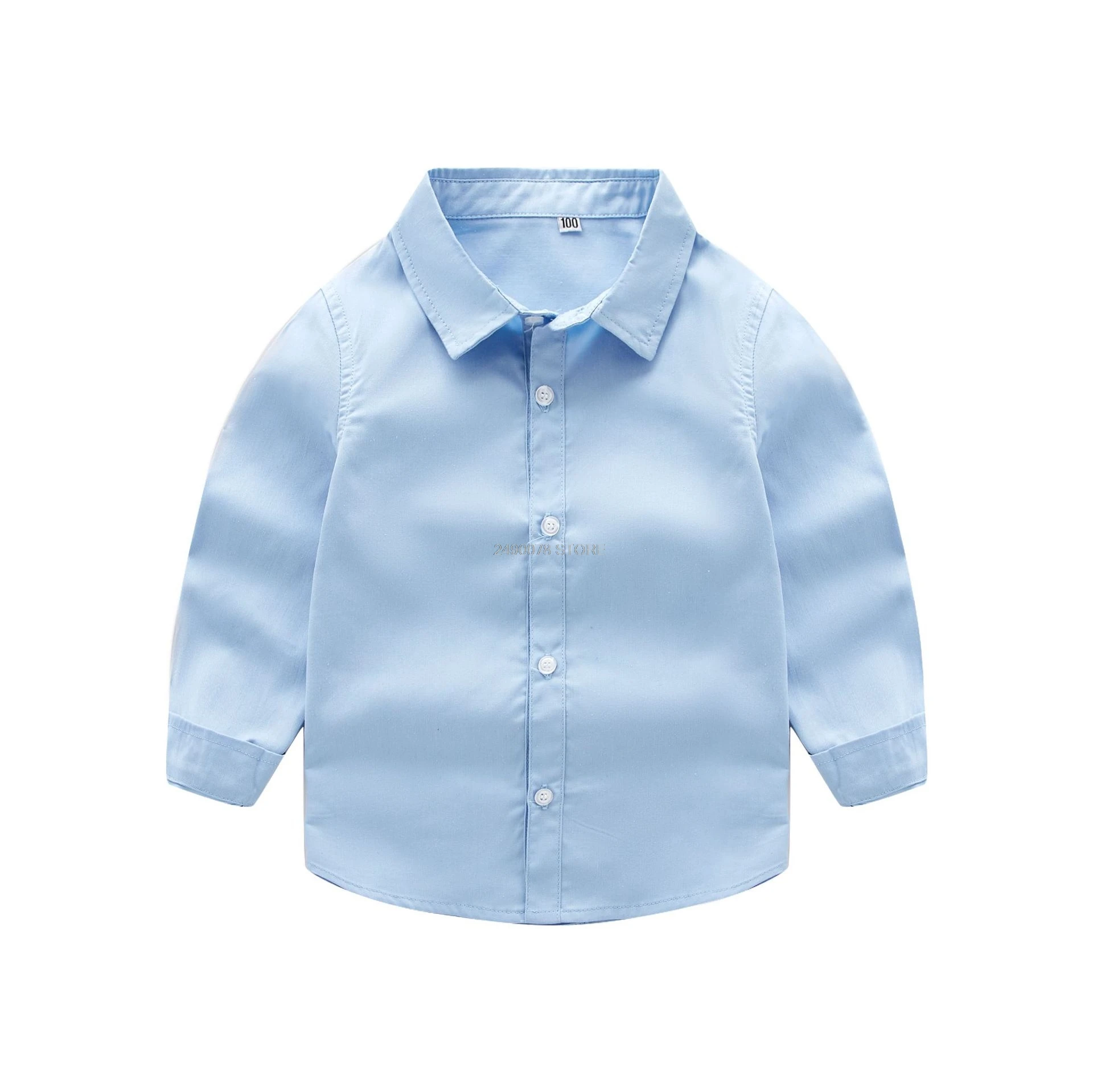 blue shirt Школьная форма для мальчиков Дети ремень строгого стиля рубашка Комплект одежды со штанами для детей, на свадьбу, платье на день рождения пианино костюм для танцев - Цвет: blue shirt