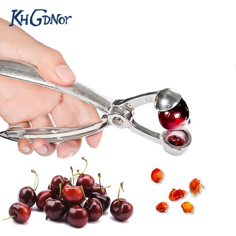 6 Cherries Agile-shop Kitchen Gadget Stainless Steel Zigzag Blades Cherry Pitter