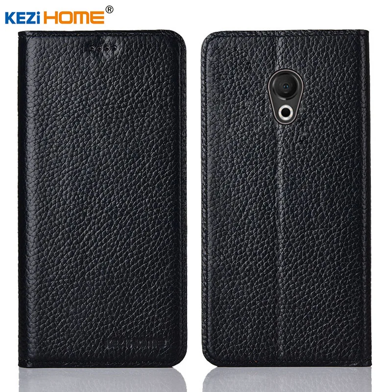 Чехол для Meizu 15 чехол KEZiHOME из натуральной кожи с откидной крышкой и подставкой