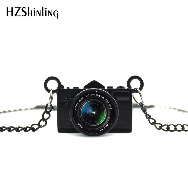 

2017 New Arrived DIY Best Lens Necklace Glass Picture Pendant Jewelry Black Camera Pendant Photography Necklace NCA-02