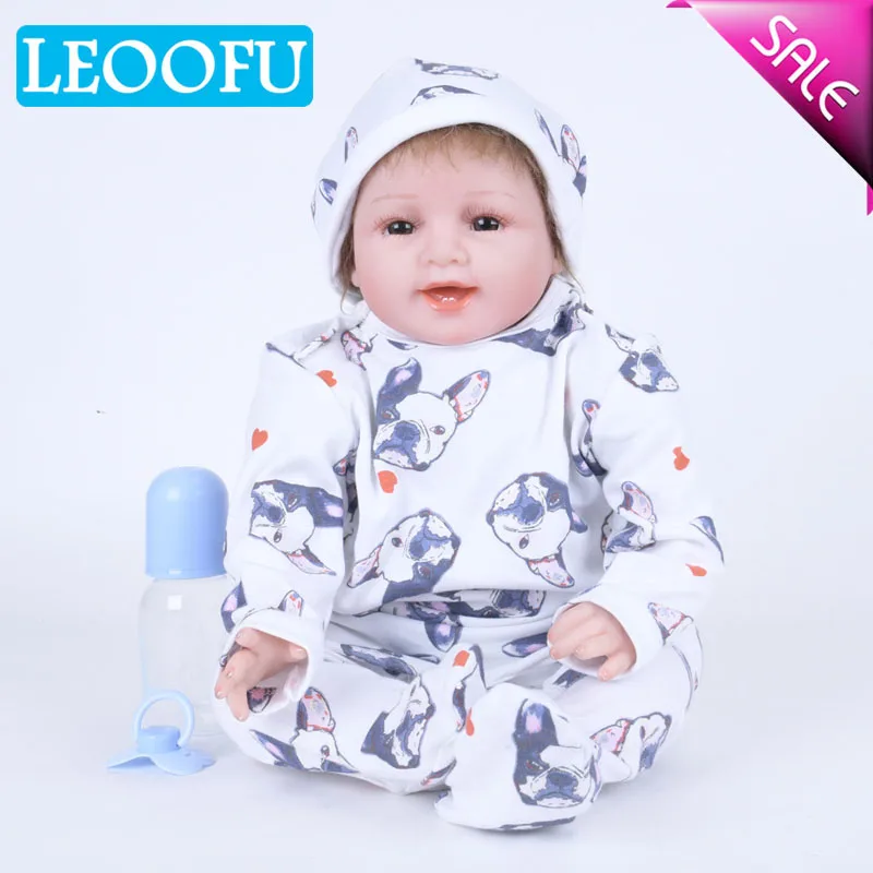 LEOOFU 55 см 22 дюймов reborn baby doll тела мягкие силиконовые младенцы реалистичные
