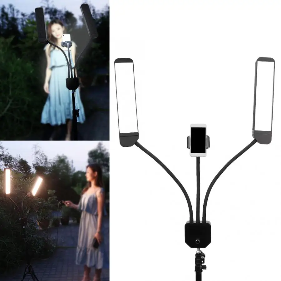

3000K-5600K Photography Studio Makeup LED Fill Light Dimmable Video Beauty Light with Tripod for Camera makeup LED Beauty Light