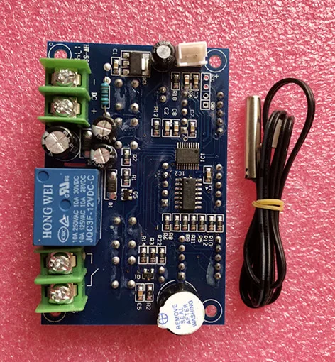 

1 PCS DC12V thermostat Intelligent thermostat numerique regulateur DE temperature avec capteur NTC W1401 affichage leds