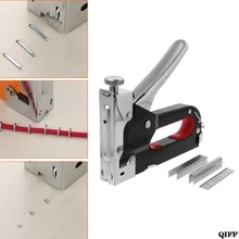3 ручным способом сверхпрочный степлер гвоздильщик Такер-со скобами ногти Набор для обивки древесные пеллеты двери MAY28