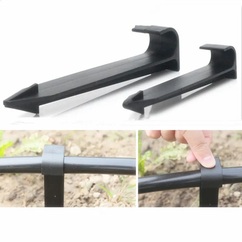 

100pcs Dn16 HoldDown Support Ground Stake Irrigation LDPE Hose Compatible For Holding Down/Securing Drip Micro Irrigation Z103