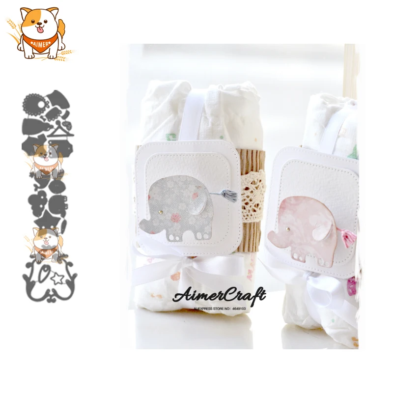 

Lovely Baby Series Metal Cutting Dies Scrapbooking Stencil For DIY Paper Card Decorative Embossing Die Cut Craft Dies New 2019