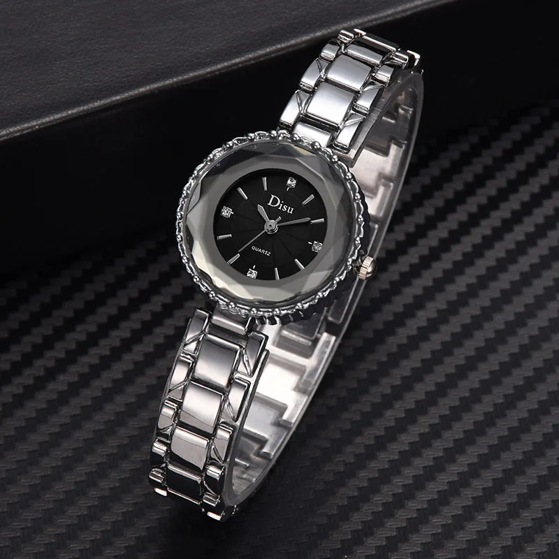 

relogio feminino Women Lady Girl Wrist Quartz Watch Luxury Alloy Strap Round For Business Party TT@88