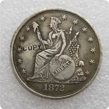 1872 США копия доллара памятные монеты-копии монет медаль коллекционные монеты