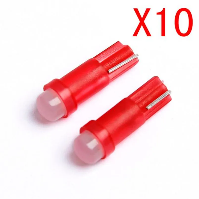 

10PC T5 Cob Led white LED lamps Car Door LED Light Reading Light Bulbs P30 July13