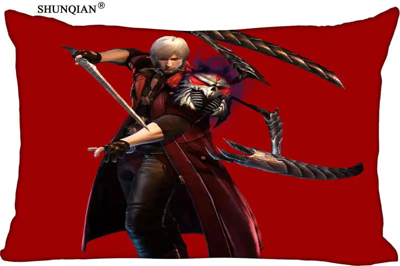 

New Devil May Cry Pillow Case Custom Wedding Pillowcase Cover Cases Gift Zippered Rectangle Pillow Case