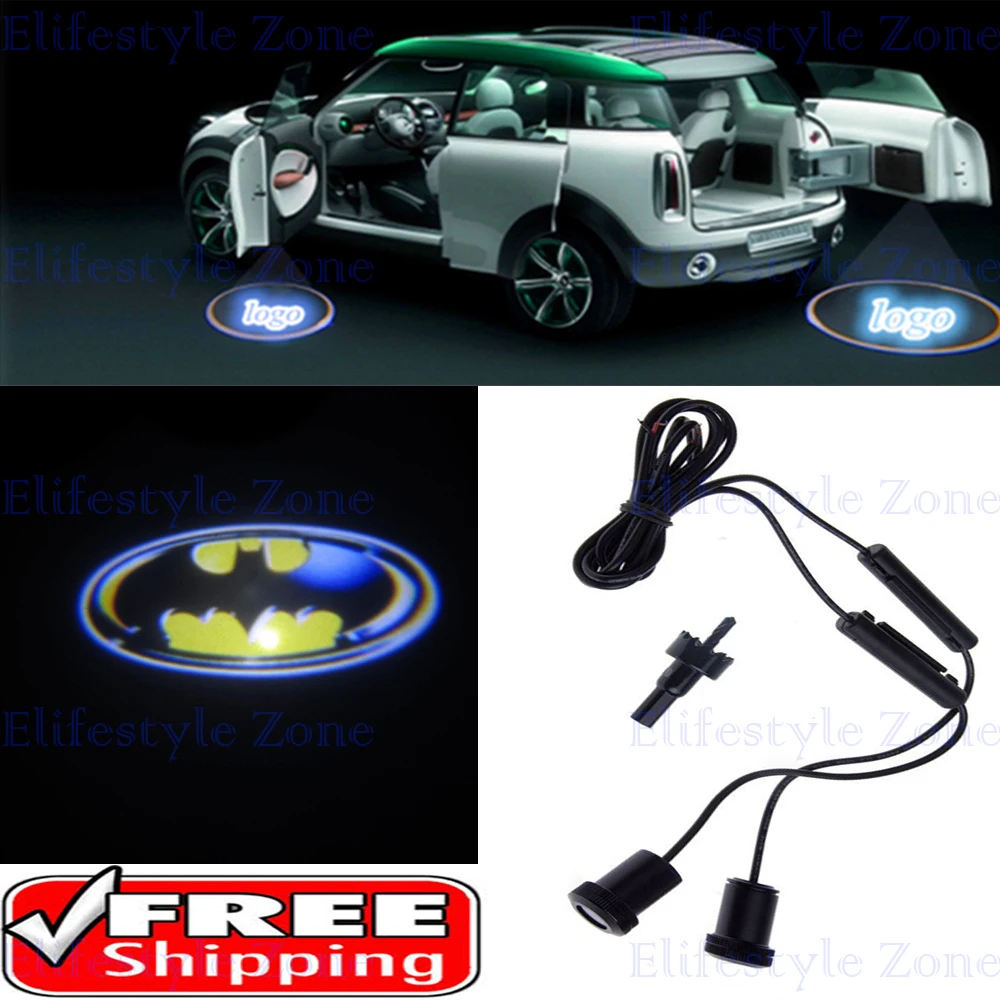2 x Batman Car LED Laser Logo Lights Door Ghost Shadow