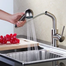 Superfaucet Щеткой Кухонный Кран Смесителя, Кухня Раковина Кран Pull, Кухонный Кран Pull Out, Краны Для Раковины HG-1163DC