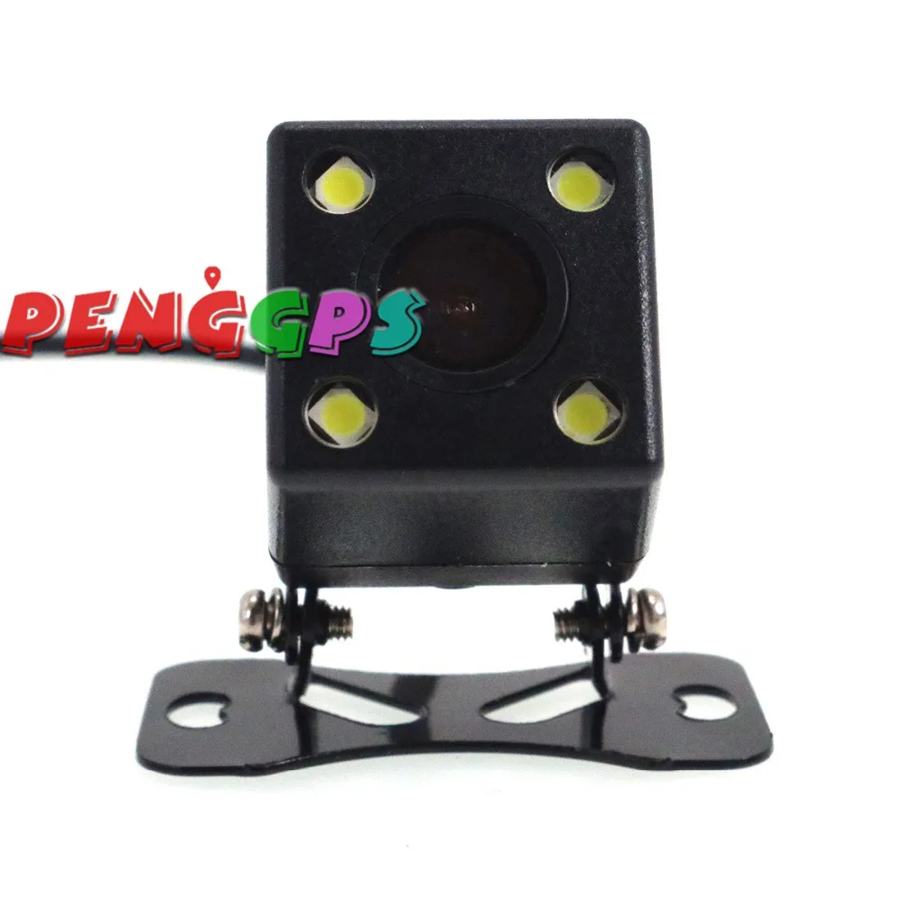 

Water proof 4 LED Night Vision Car Rear View Camera Parking Reverse Backup For All Cars Universal Camera Wide Angle Guider Line