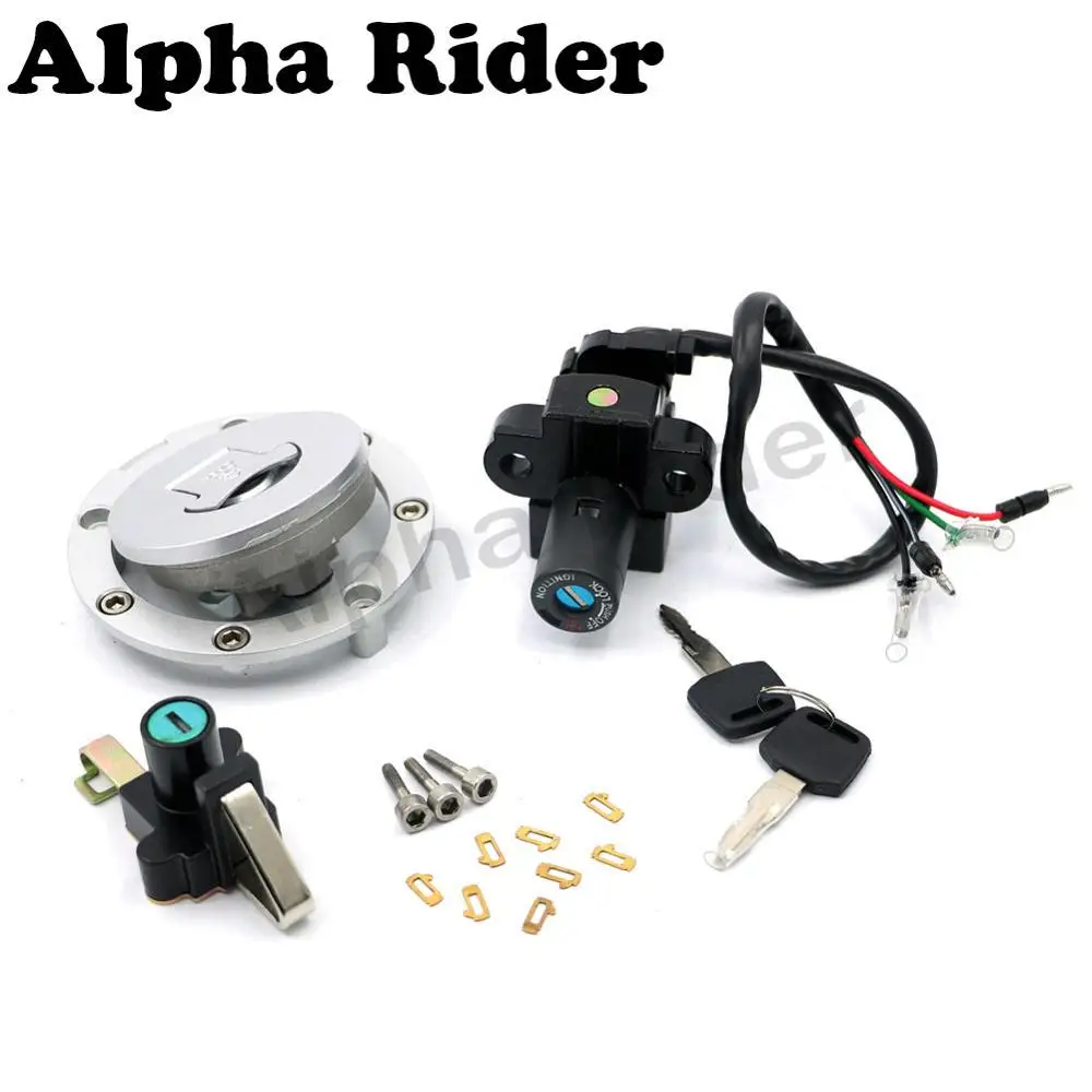

NSR125 93-04 Motorcycle 4 Wires Ignition Switch Fuel Gas Tank Cap Seat Lock Key Set for Honda NSR 125 1993-2004 1994 1995 1996