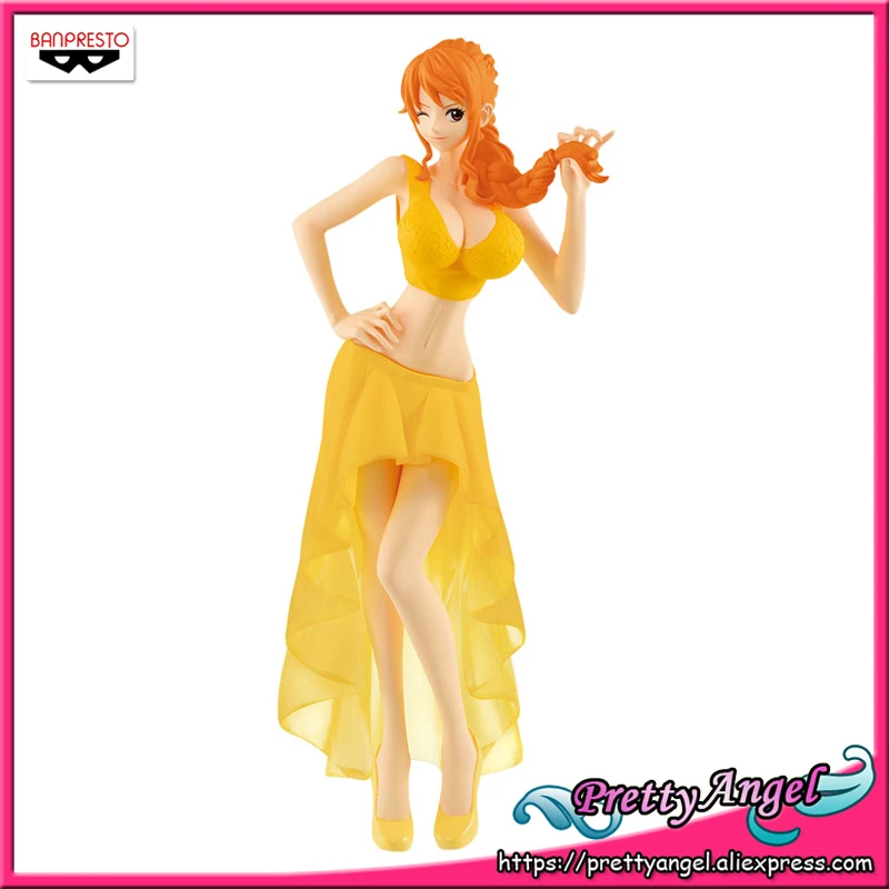 Красивый ангел-натуральная Banpresto Леди края: Свадебные ONE PIECE Nami (специальный Цвет желтый ver.) Коллекция Рисунок