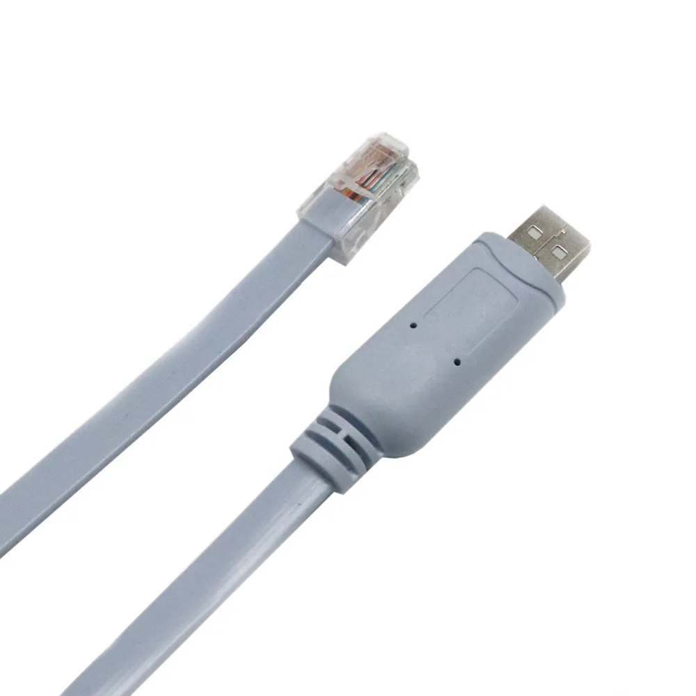 1.8M USB to Serial  Rs232 Console Rollover Cable For Cisco Routers Rj45 (5)