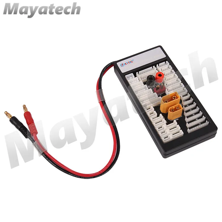 

PCB Lithium Battery Parallel Charging Plate XT90/60 T-plug banana head Support up to 6 3s batteries Balanced Charging Board