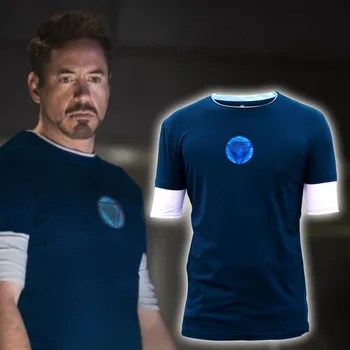 

Iron Man 3 New Battle Suit Tony Stark Ironman T-shirt Movie Shirt Tee Size