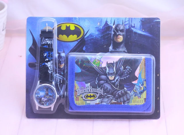2018 new Cartoon Classic Batman Wristwatch watch and Purses Wallets Party 2018 new Cartoon Classic Batman Wristwatch watch and Purses Wallets Party