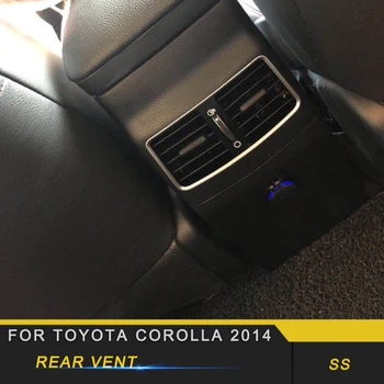 

For Toyota Corolla 2014-2018 Car Styling Rear Seat A/C Air Vent Outlet Panel Trim Frame Sticker Interior Accessories