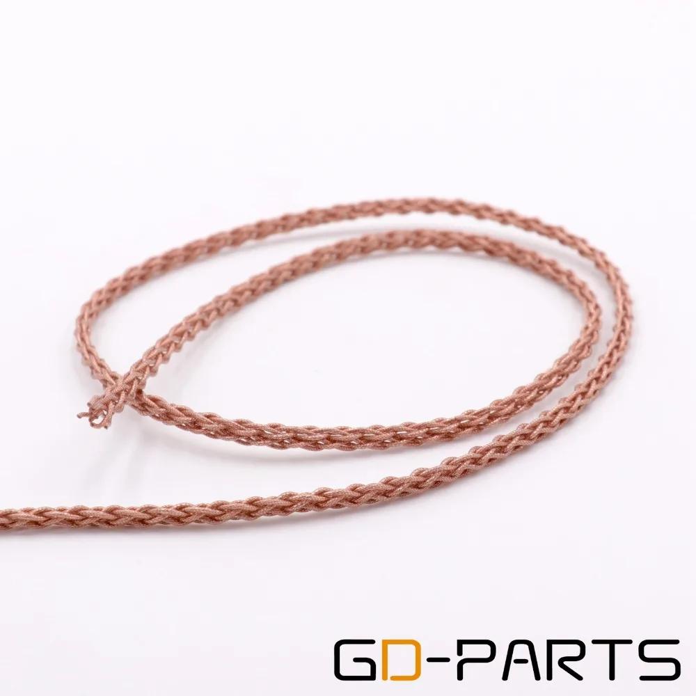 GD-PARTS Гибкая оплётка 6N OCC медный кабель для наушников Мягкий ПВХ серебряная Платина гарнитура наушники провод гарнитура обновление DIY