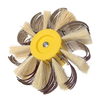 

Shaft Mounted Sisal Emery Cloth Bristle Grinding Buffing Brush Polishing Wheel
