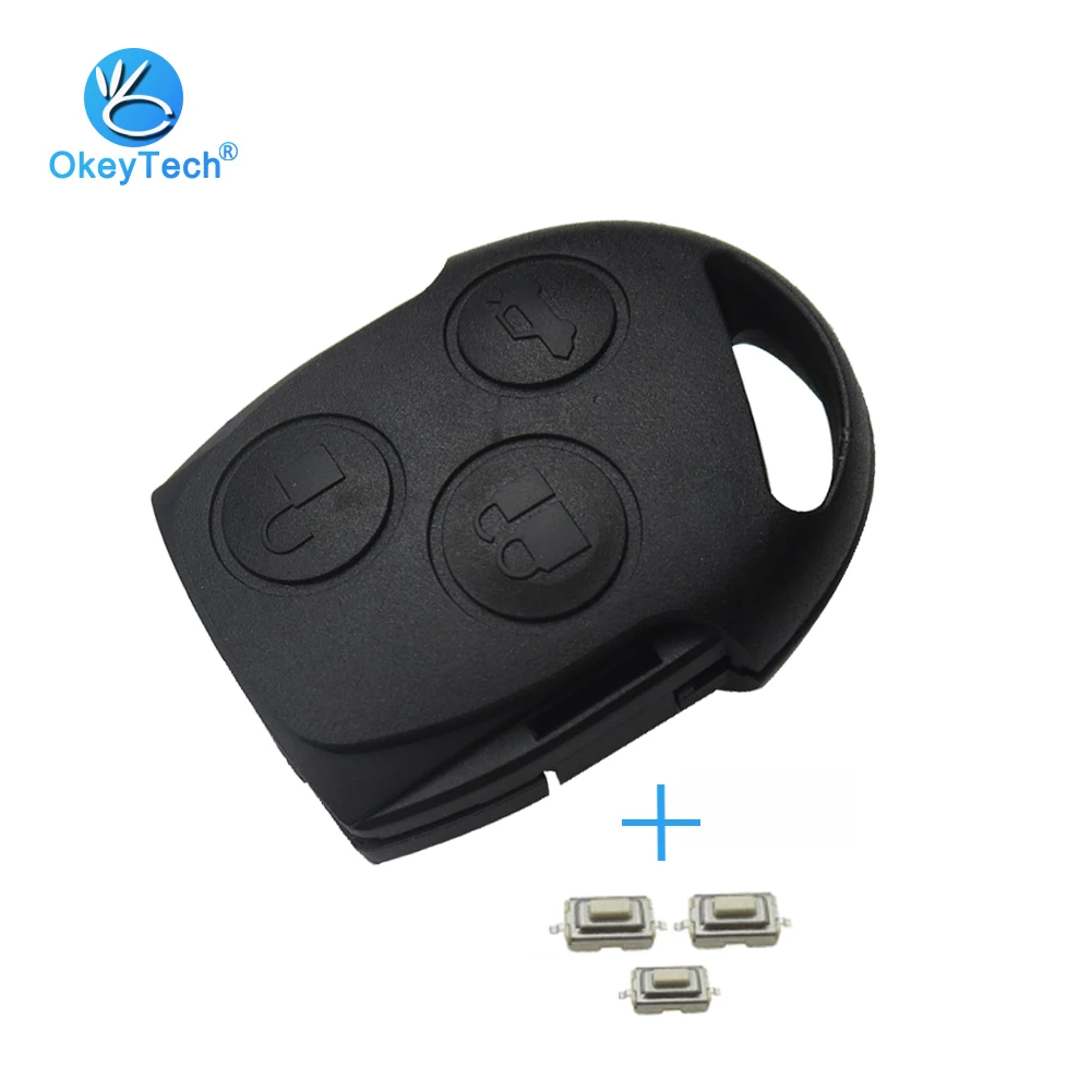 Чехол для автомобильного ключа OkeyTech Ford Focus 2 Fiesta Mondeo Mk3 Mk4 Ranger Transit Festiva кнопки с 3