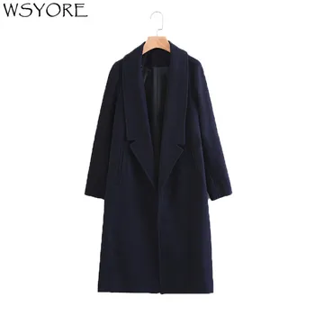 

WSYORE Parka Winter Jacket Women 2019 New Autumn Outwear Slim Long Wool Coats Female Long Jacket NS685